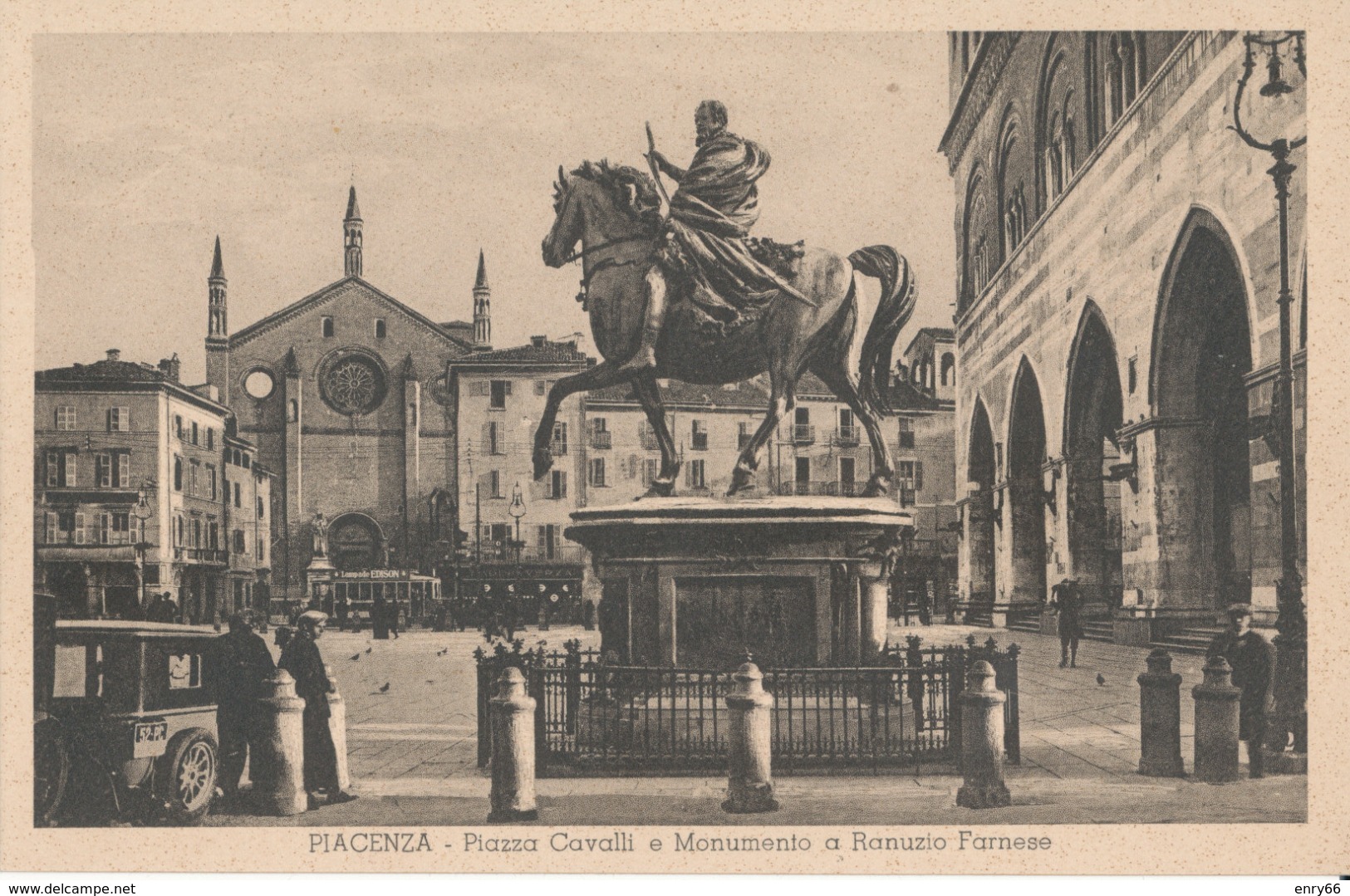 PIACENZA-PIAZZA CAVALLI MONUMENTO A RANUNZIO FARNESE - Piacenza