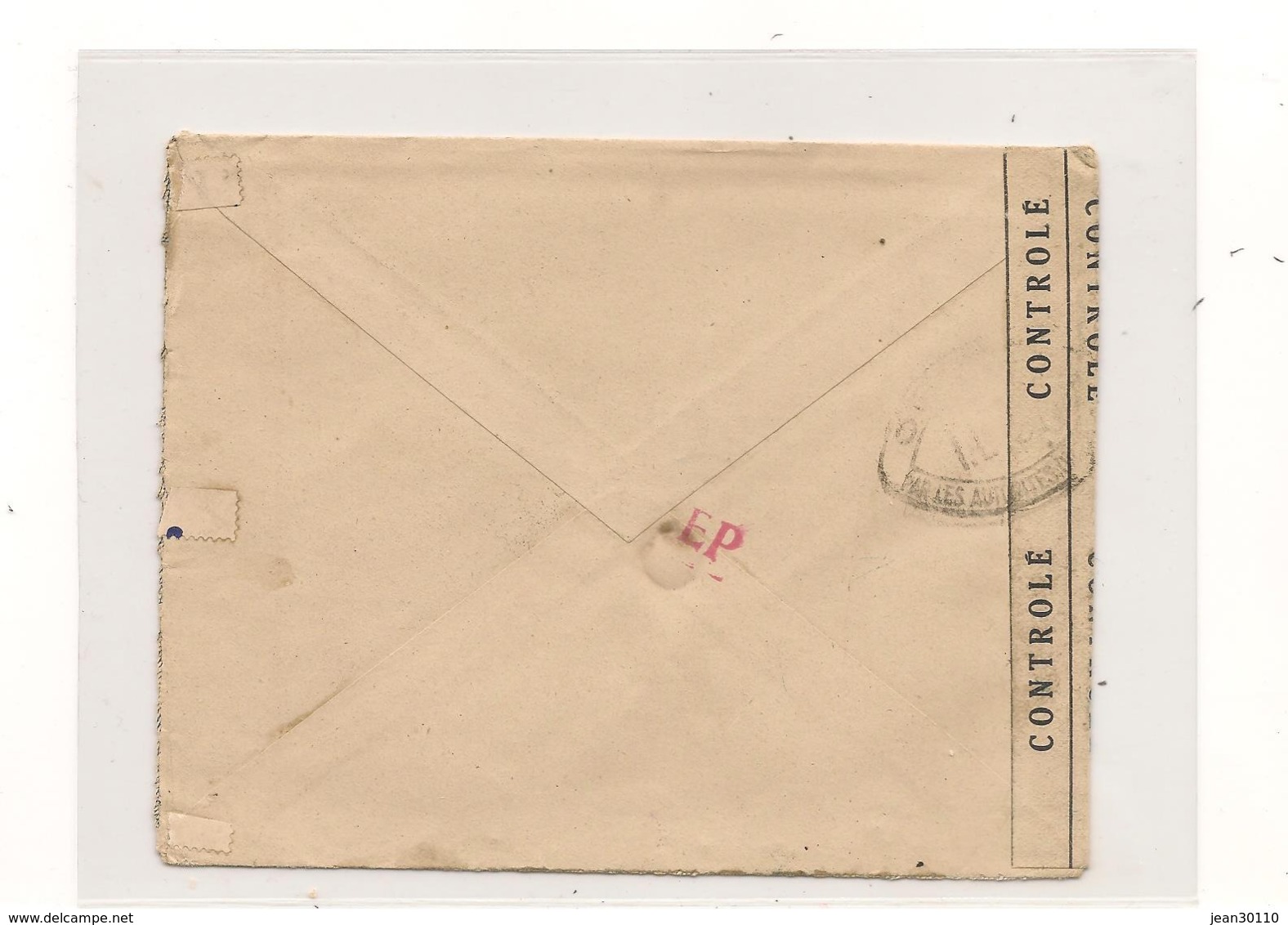 FRANCE 1940  ENVELOPPE  F.M. AVEC CACHET POSTE AUX ARMÉES POUR LIMOGES ET CONTRÔLE MILITAIRE - Guerre De 1939-45