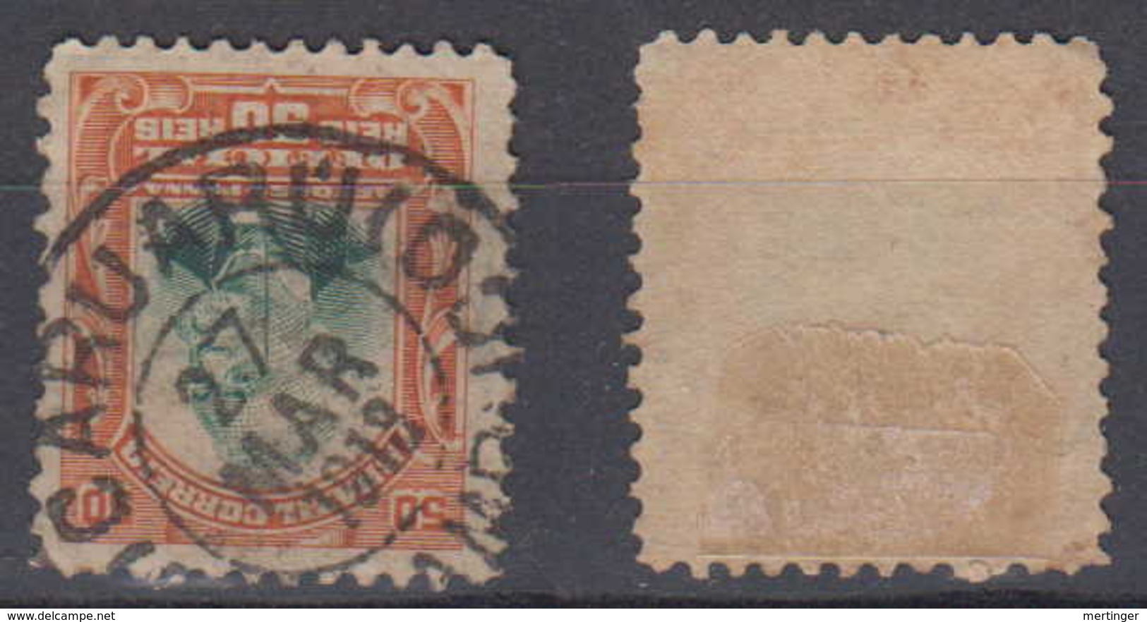 Brazil Brasil Official Oficiais Mi# 3 Used Pena 1906 50R Nice Postmark - Service