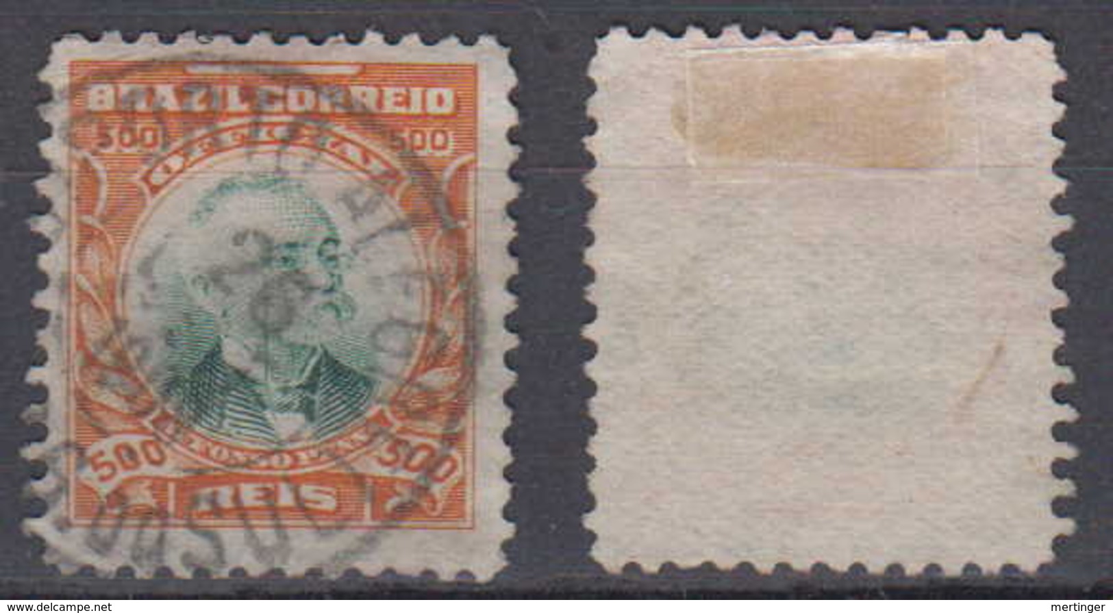 Brazil Brasil Official Oficiais Mi# 8 Used Pena 1906 500R Nice Postmark PORTO ALEGRE - Service