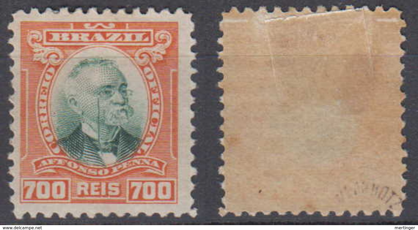 Brazil Brasil Official Oficiais Mi# 9 * Mint Pena 1906 700R - Dienstmarken