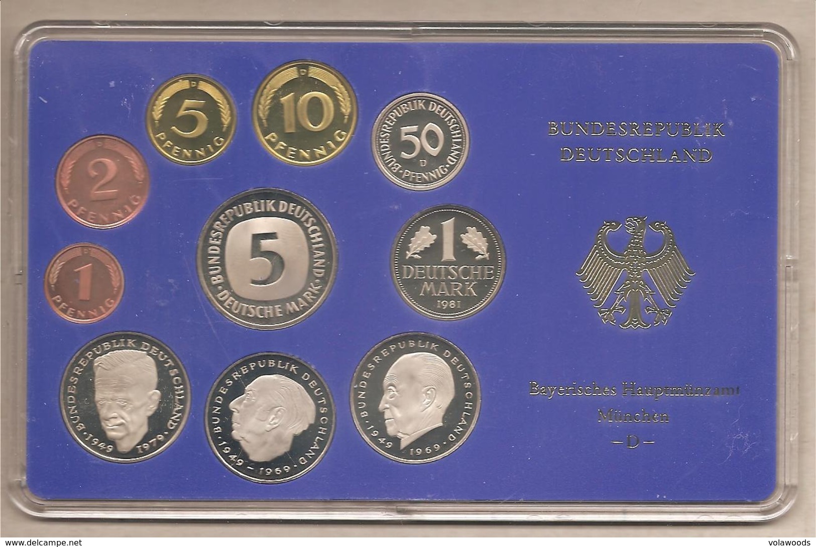 Germania Occidentale - Proof Set  Zecca D Monaco - 1981 - Sets De Acuñados &  Sets De Pruebas