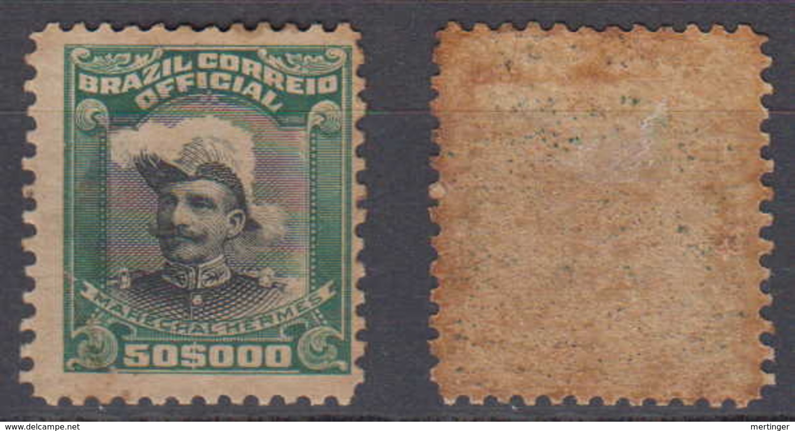 Brazil Brasil Official Oficiais Mi# 26 * 50$000R Fonseca 1913 - Servizio