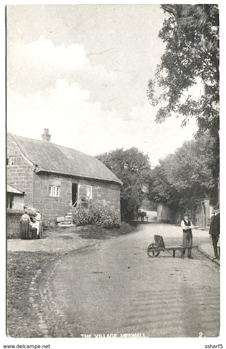 HESWALL - The Old Village Lazy Streetlife C. 1910 - Otros & Sin Clasificación