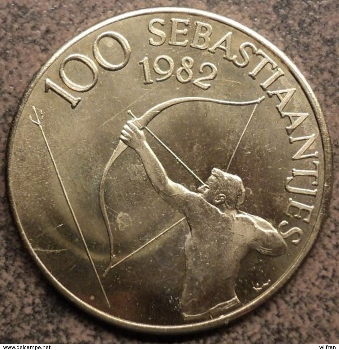 4011 Vz. Schilde St. Sebastiaangilde - Kz. 100 Sebastiaantjes 1982 - Gemeentepenningen