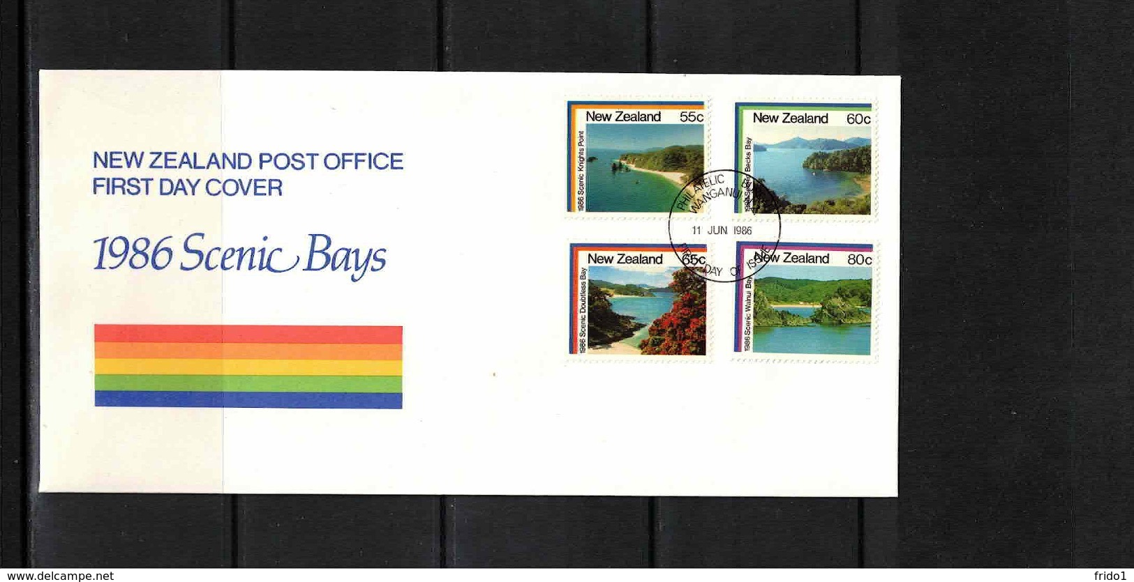 New Zealand 1986 Scenic Bays FDC - FDC