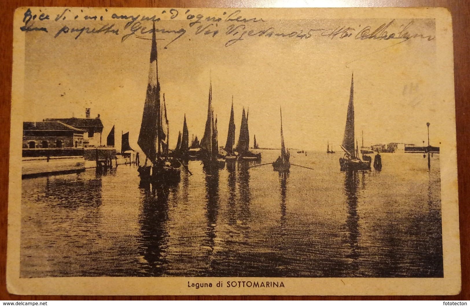 Laguna Di Sottomarina (Venezia, Chioggia) - Viaggiata - 1943 - Barca, Boat, Ship - Venezia