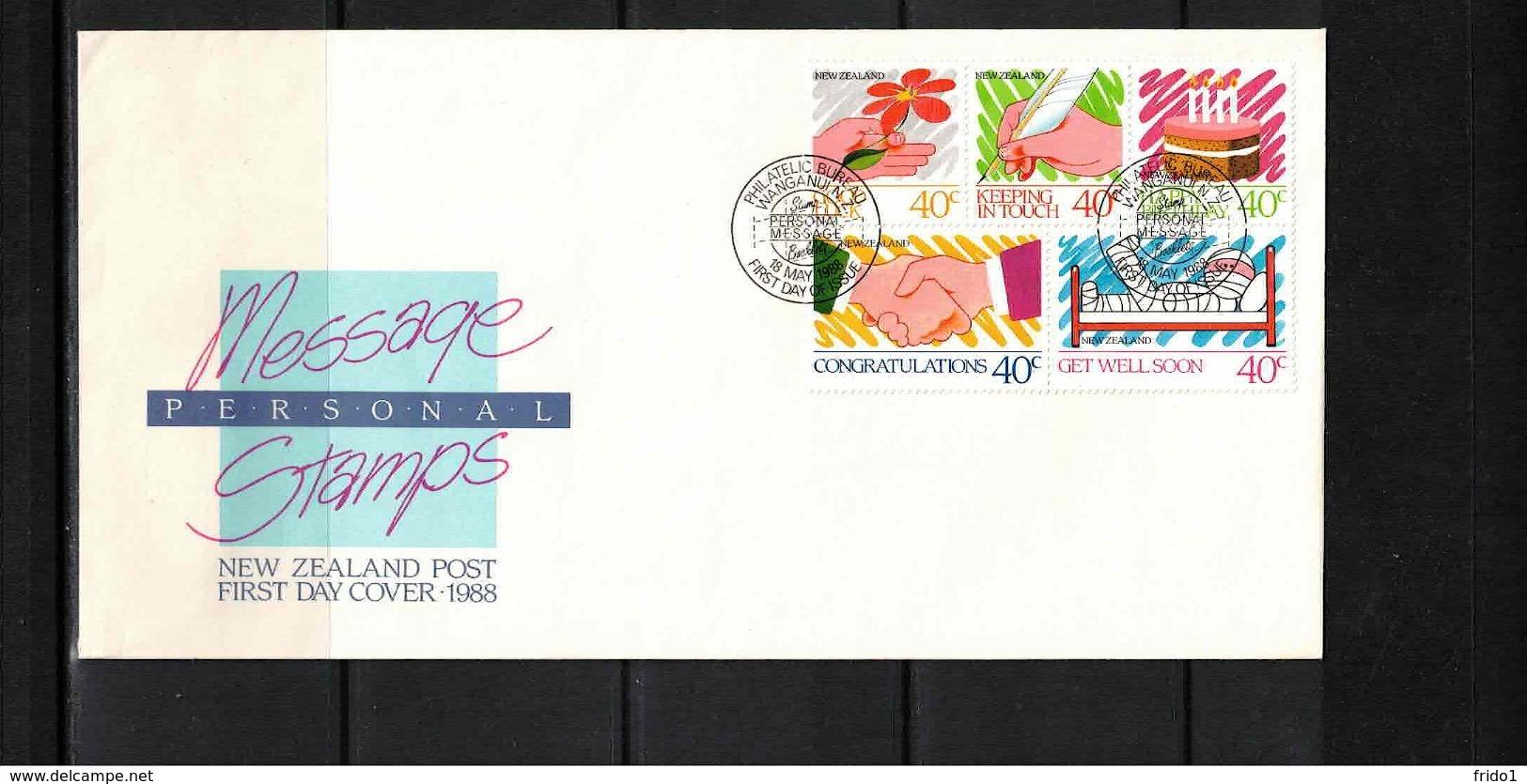 New Zealand 1988  Message Stamps FDC - FDC