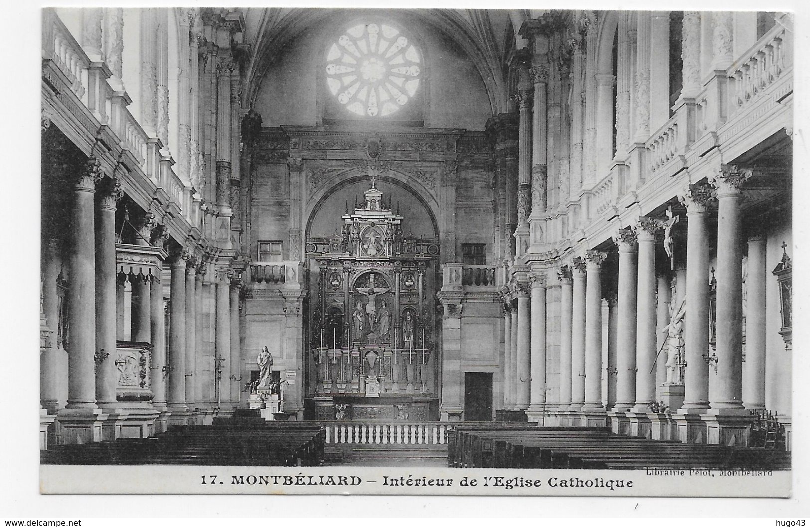 MONTBELIARD - N° 17 - INTERIEUR DE L' EGLISE CATHOLIQUE - CPA NON VOYAGEE - Montbéliard