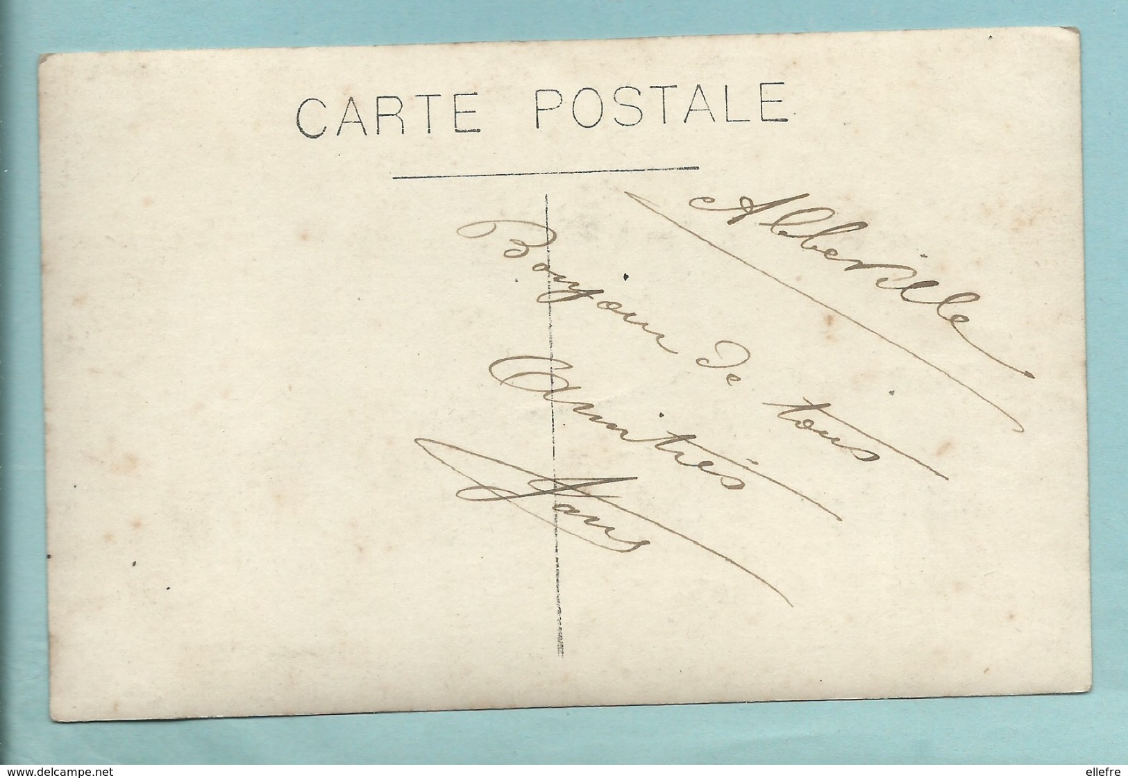 CPA Carte Photo Abbeville Epicerie Brosserie Dufour Vin Liqueur Dubonnet - Ecrite Sans Timbre - Abbeville