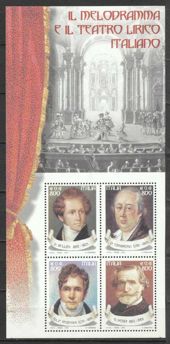 Italy 2001 - MNH - Composer, Music (261493) - Musik