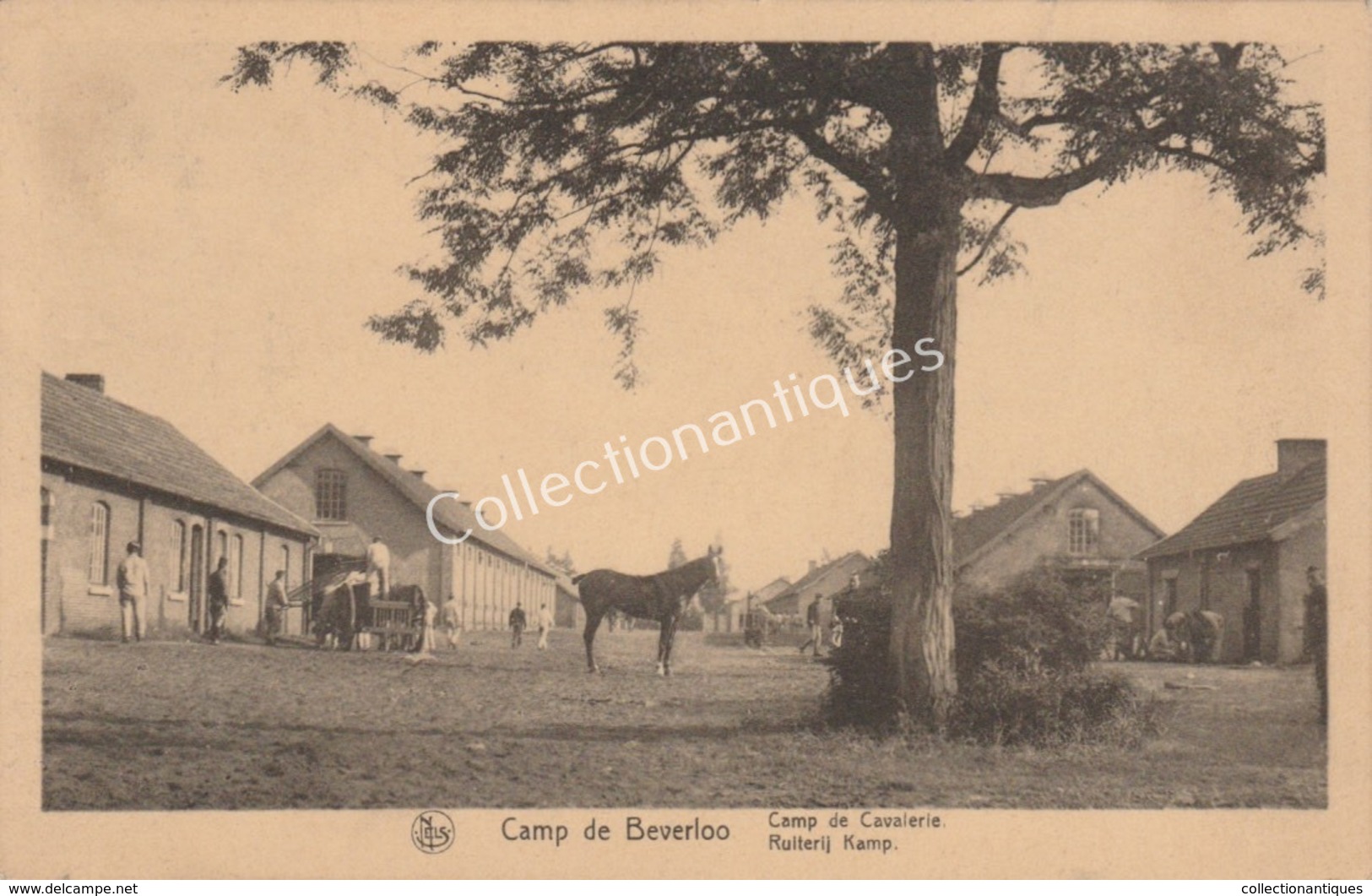 CPA Camp De Beverloo - Camp De Cavalerie - Bourg-Léopold - 1933 - TP 10c Glaneuse Gris-brun - Leopoldsburg (Camp De Beverloo)