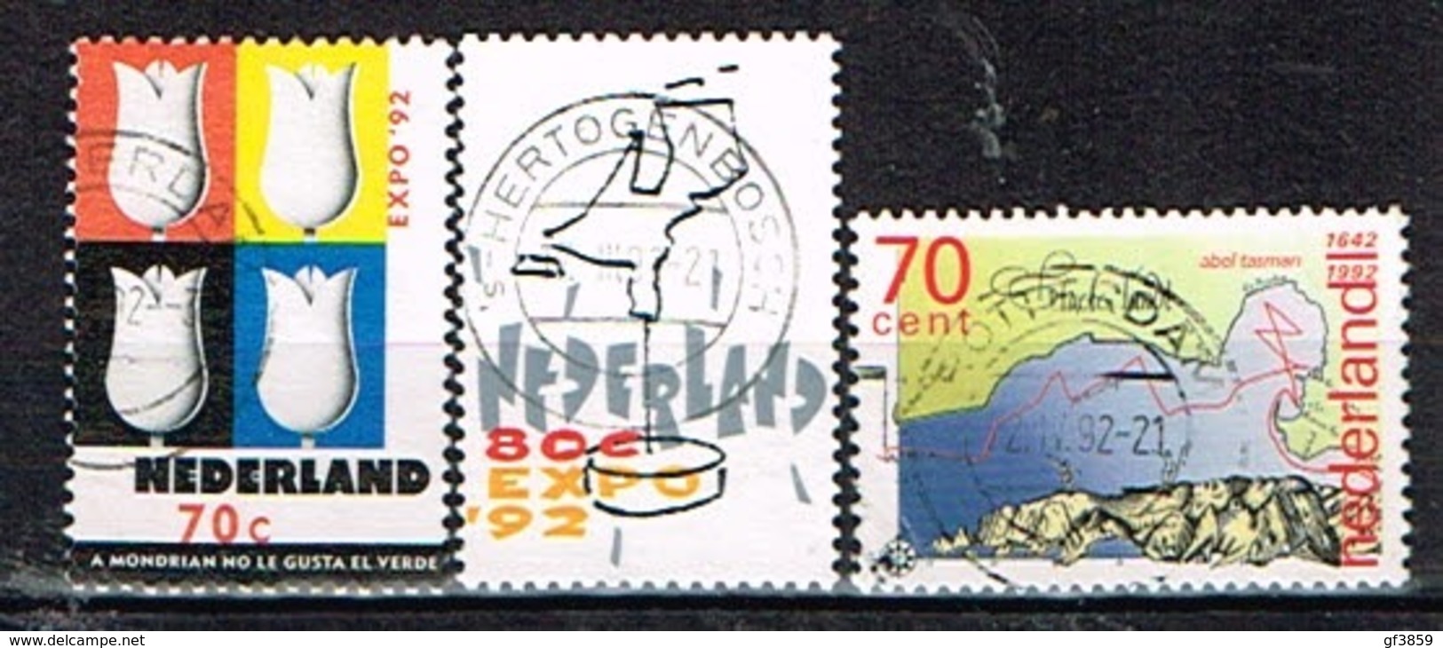 PAYS-BAS /Oblitérés/Used/ 1992 - Expo Universelle De Séville Et 300 Ans Périple Navigateur A.Tasman - Used Stamps