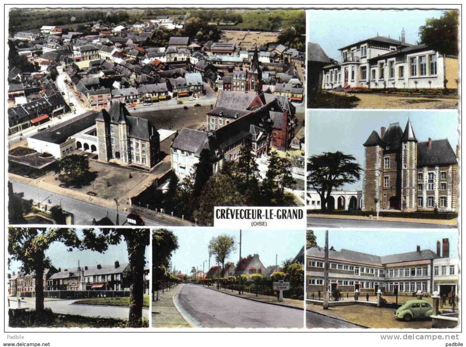 Carte Postale 60. Crévecoeur-le-Grand Trés Beau Plan - Crevecoeur Le Grand