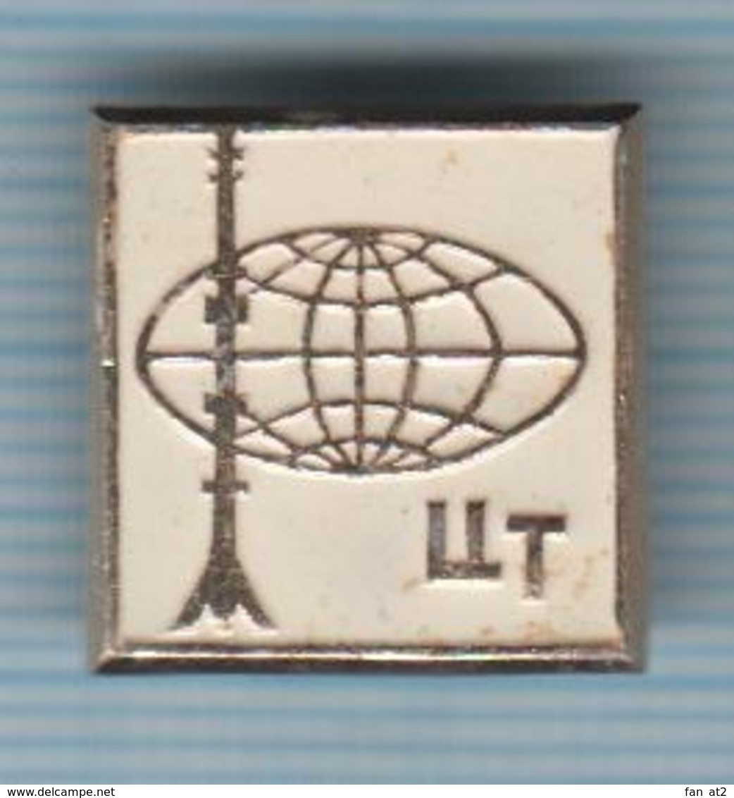 USSR / Badge / Soviet Union / RUSSIA Central Television. Communication Ostankino TV Radio Tower. Moscow. - Verenigingen