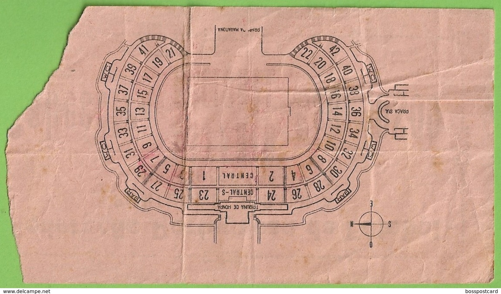 Lisboa - Estadio Nacional - Portugal - España - Bilhete - Ticket - Billet - Futebol - Football - Toegangskaarten