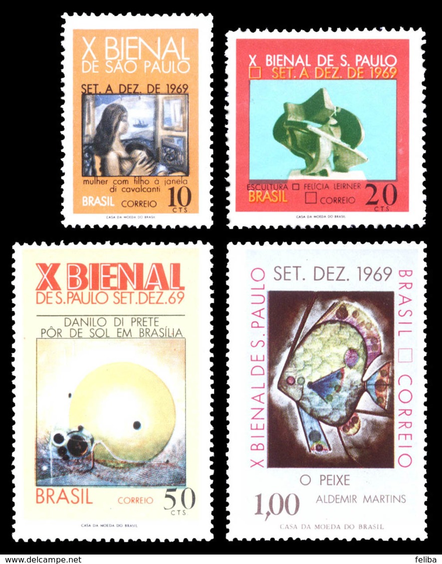 BRAZIL 1969 Mint MNH // 10th Biennal Art Exhibition - Nuovi