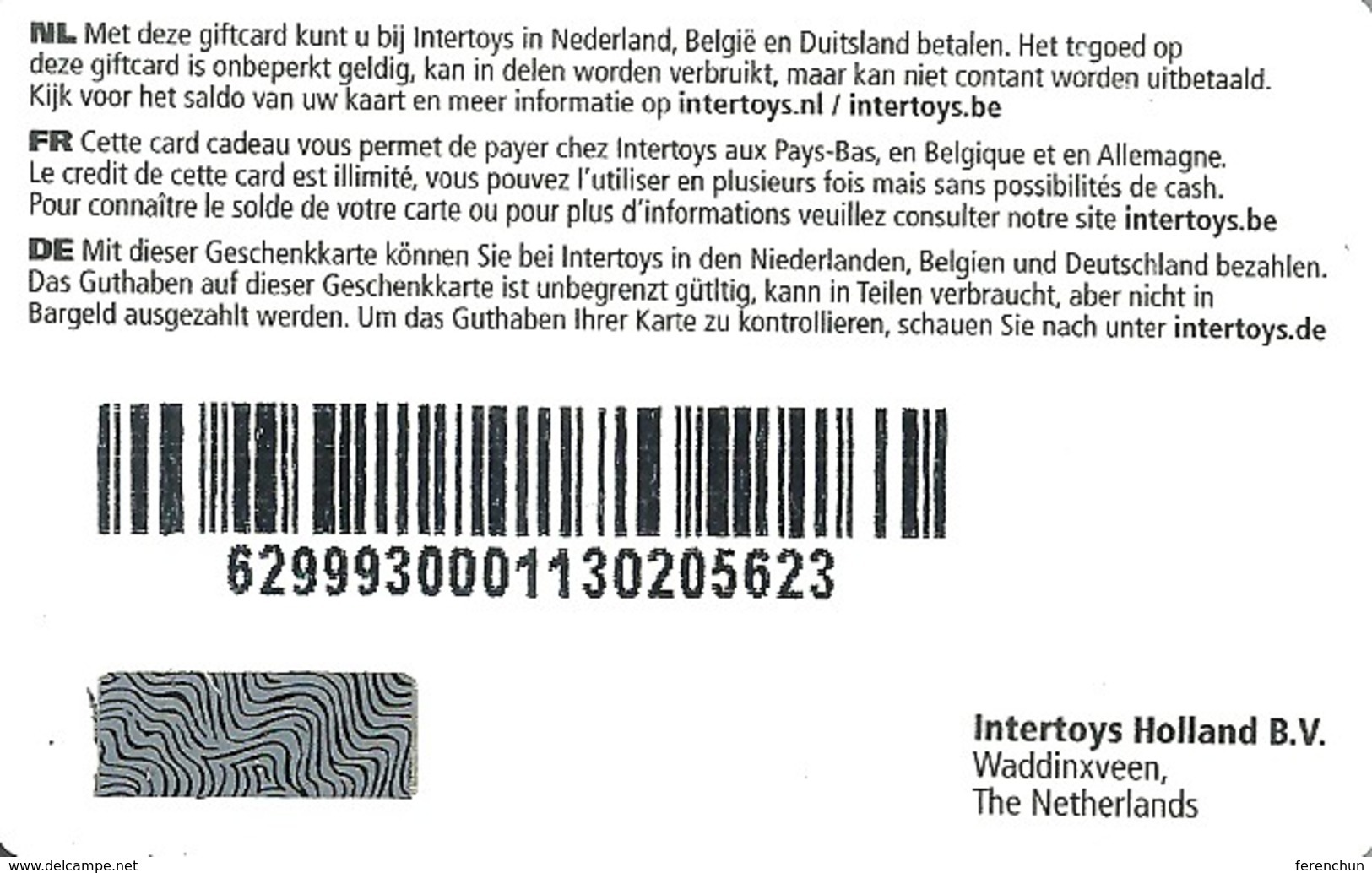 ELEPHANT * ANIMAL * TOY SHOP * GIFTS & BIJOUX STORE * Intertoys 04 Nl E * Netherlands - Gift Cards