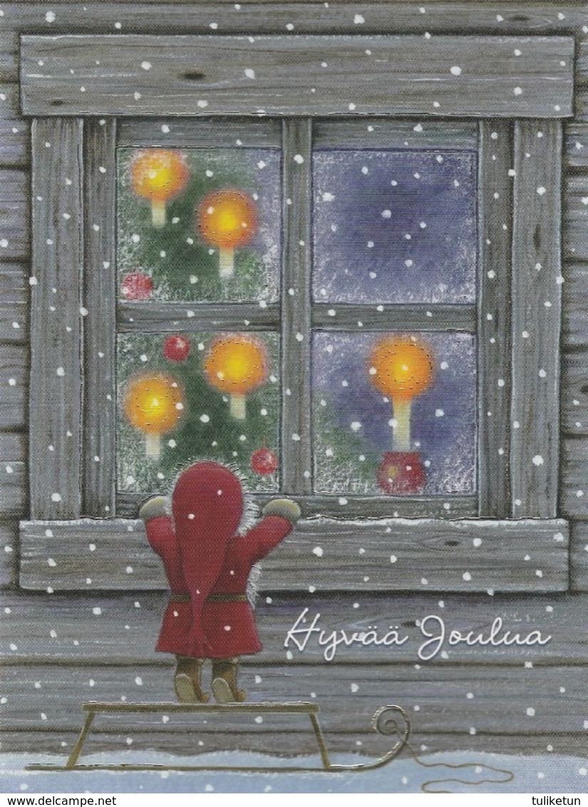 Brownie - Gnome - Elf Looking Inside The Window - Eva Melhuish - Altri & Non Classificati