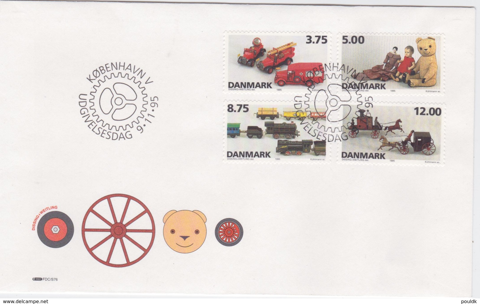 Denmark FDC 1995 Toys  (G105-48) - Marionnetten