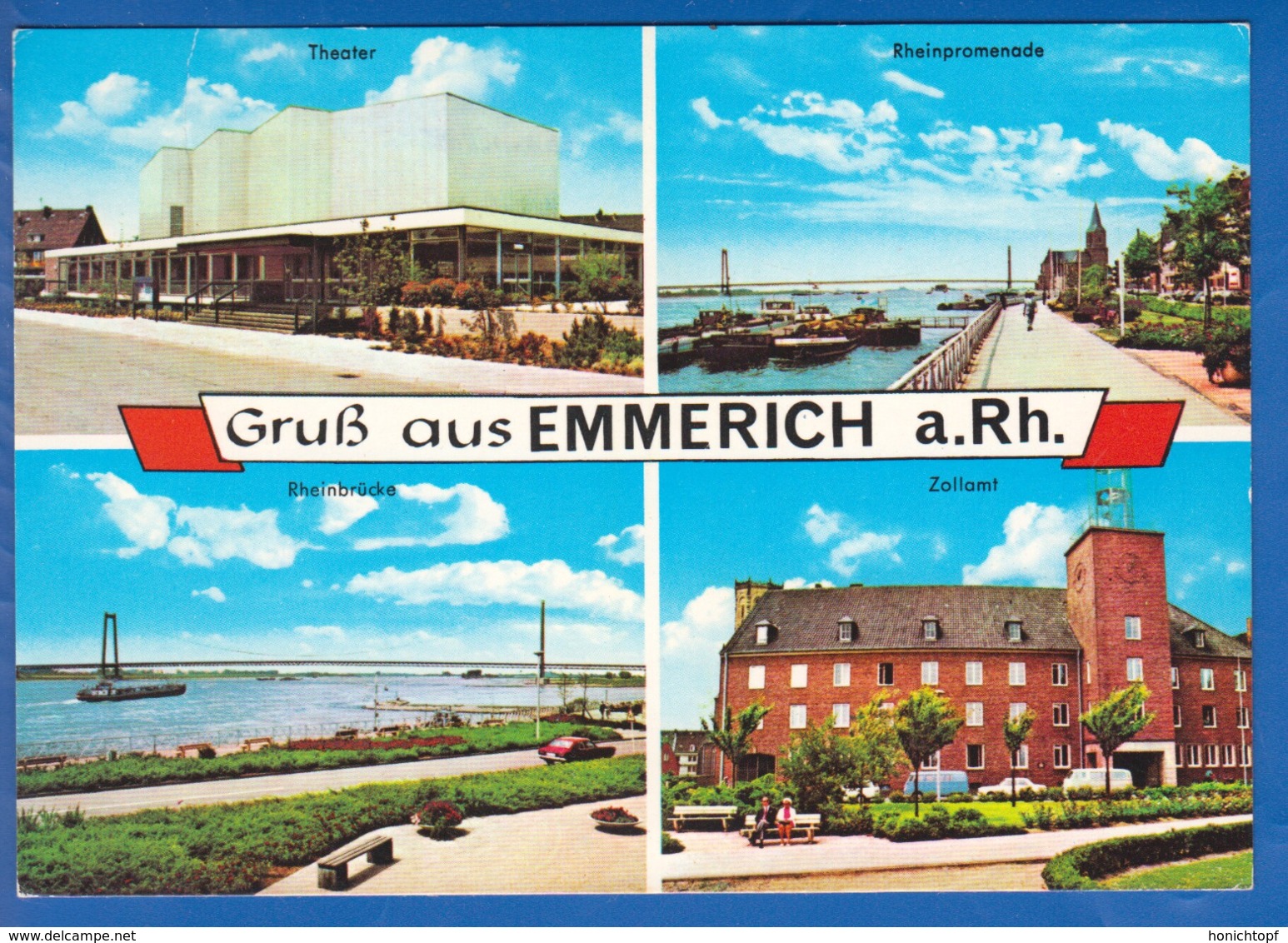 Deutschland; Emmerich Am Rhein; Multibildkarte Mit Zollamt - Emmerich