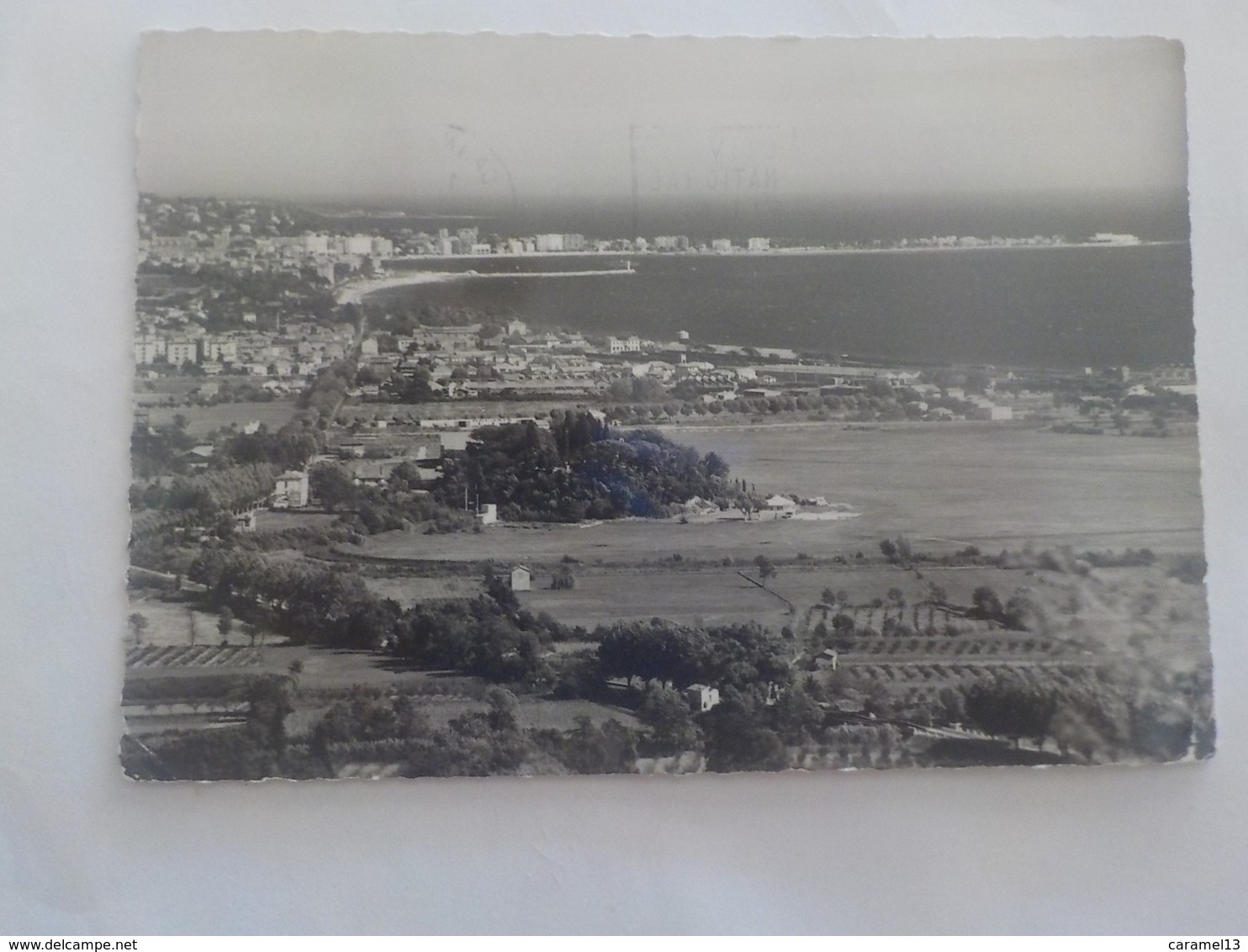 CPSM   VUE PANORAMIQUE SUR LA BAIE DE LA NAPOULE  MANDELIEU  VOYAGEE TIMBREE - Autres & Non Classés