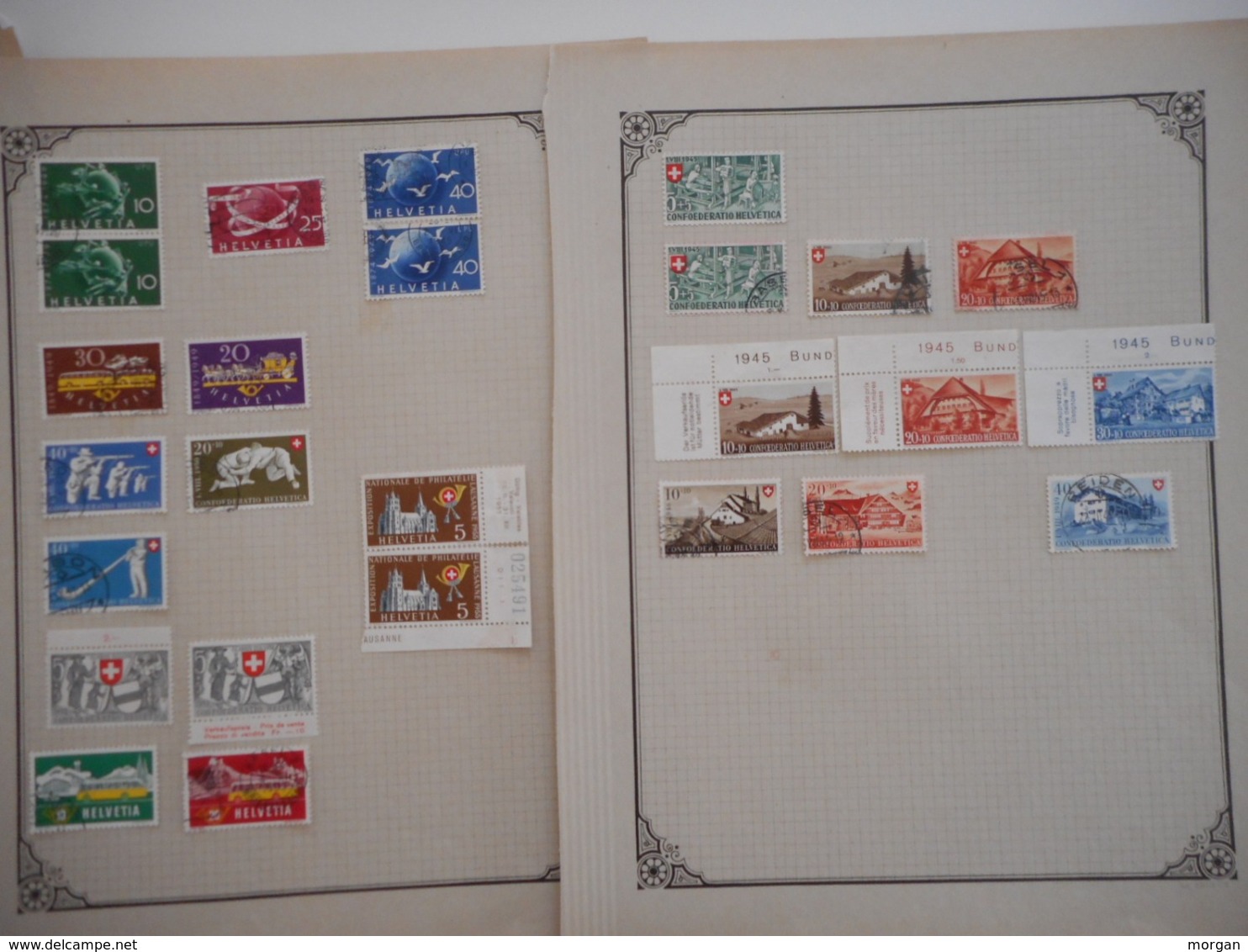 PHILATELIE, SUISSE, JOLIE COLLECTION TIMBRES ANCIENS , VARIETES,  TOUS LES SCANS - Collections