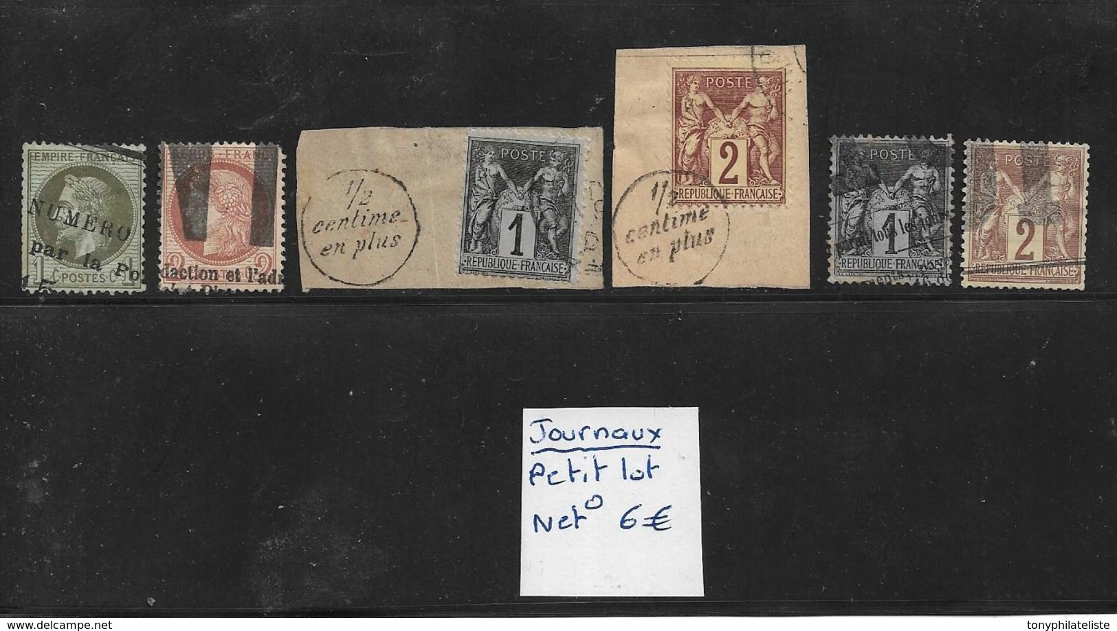 France Timbres Pour Journaux Petit Lot - Zeitungsmarken (Streifbänder)