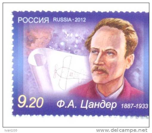 2012. Russia, Space, F. Tsander, Designer Of Space Rockets, 1v,  Mint/** - Unused Stamps