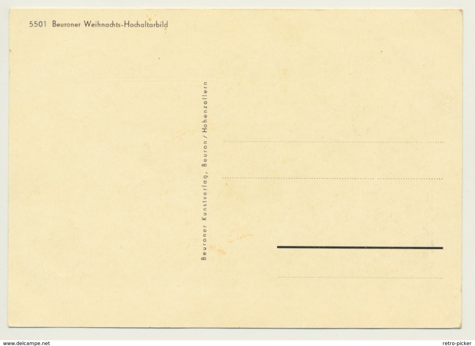 AK  Weihnachtskrippe Krippe Beuron Weihnachten Hochaltarbild - Altri & Non Classificati