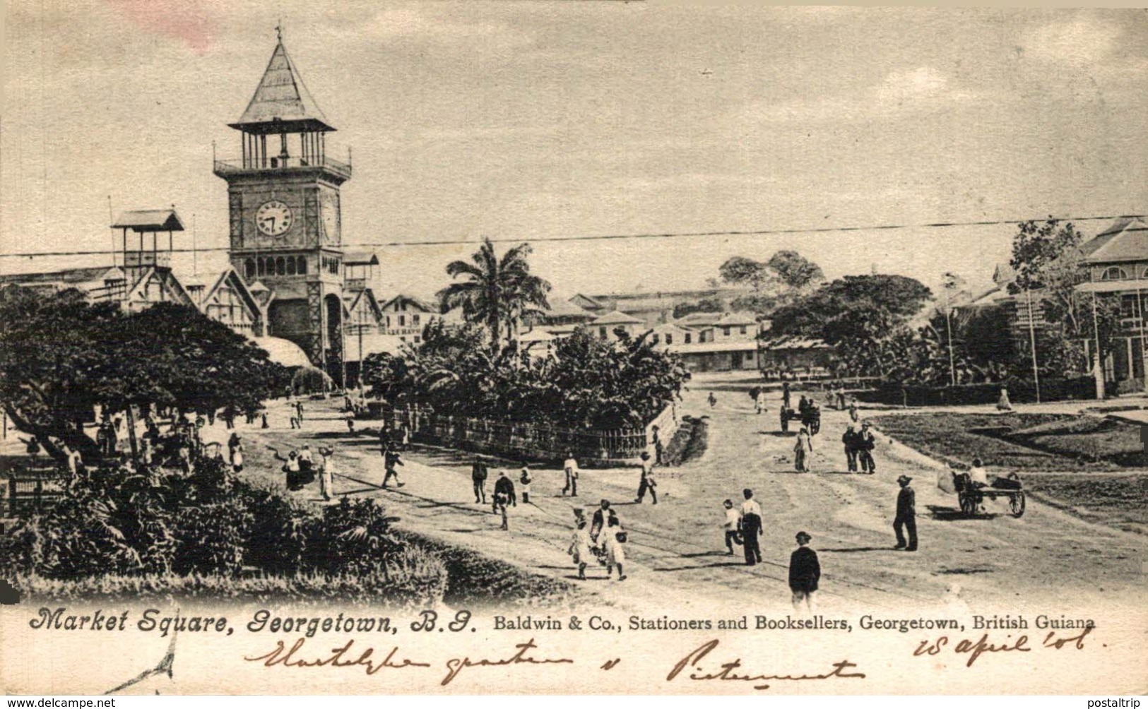 MARKET SQUARE GEORGETOWN BRITISH GUIANA GUYANE BRITANNIQUE GUAYANA - Otros & Sin Clasificación