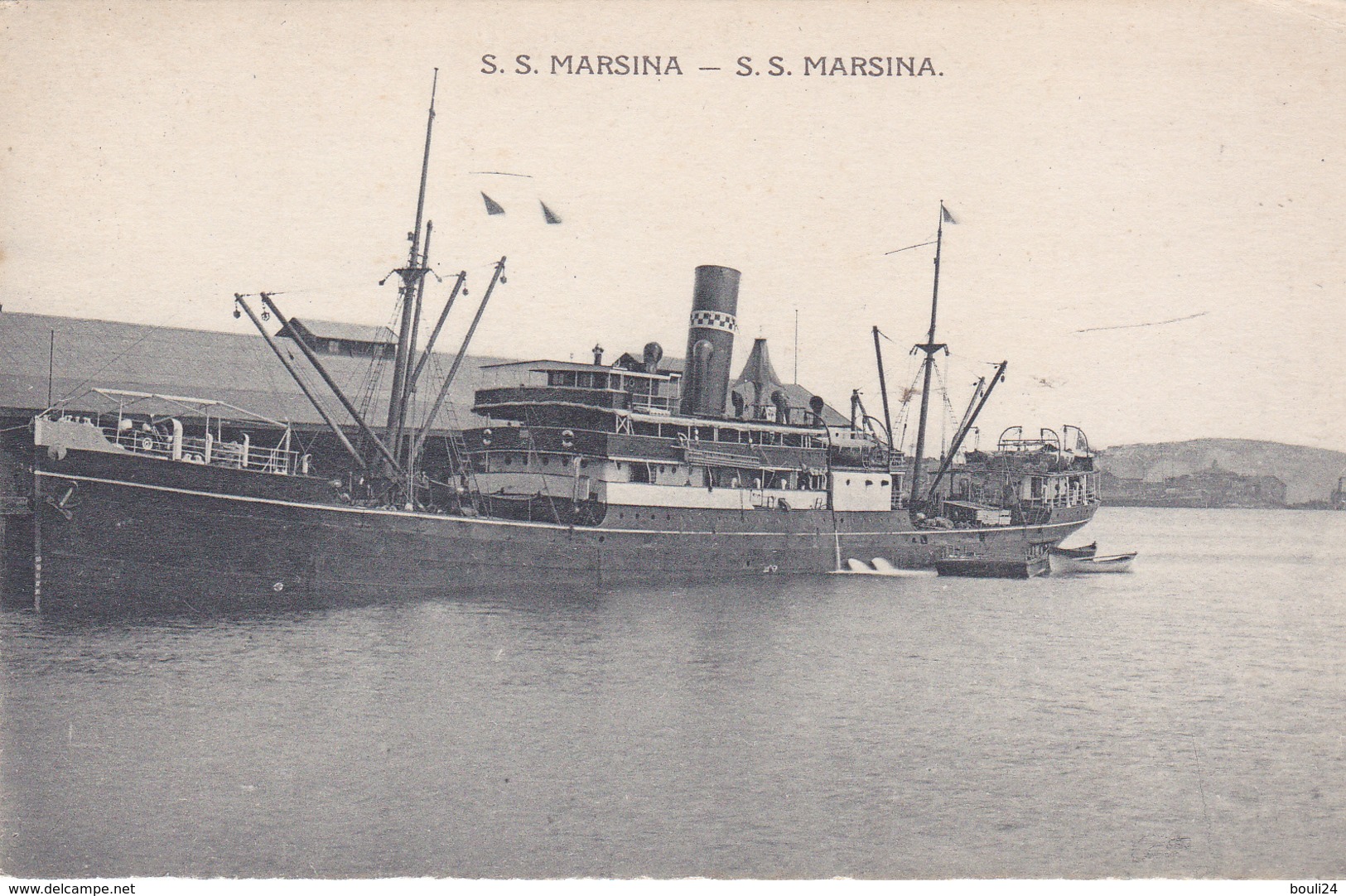 BE17- PAPOUASIE NOUVELLE GUINEE BATEAU   MARSINA DE LA MISSION SACRE COEUR  D'ISSOUDUN - Papua Nueva Guinea