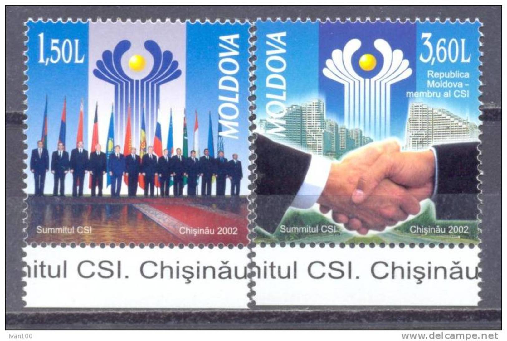 2002. Moldova, Summit Of CIS In Moldova, 2v, Mint/** - Moldova