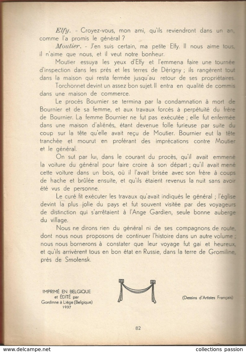 JC , L'AUBERGE DE L'ANGE GARDIEN , D'après La Comtesse De Ségur ,ed. Gordinne ,1937 , 2 Scans , Frais Fr 5.00 E - Autres & Non Classés