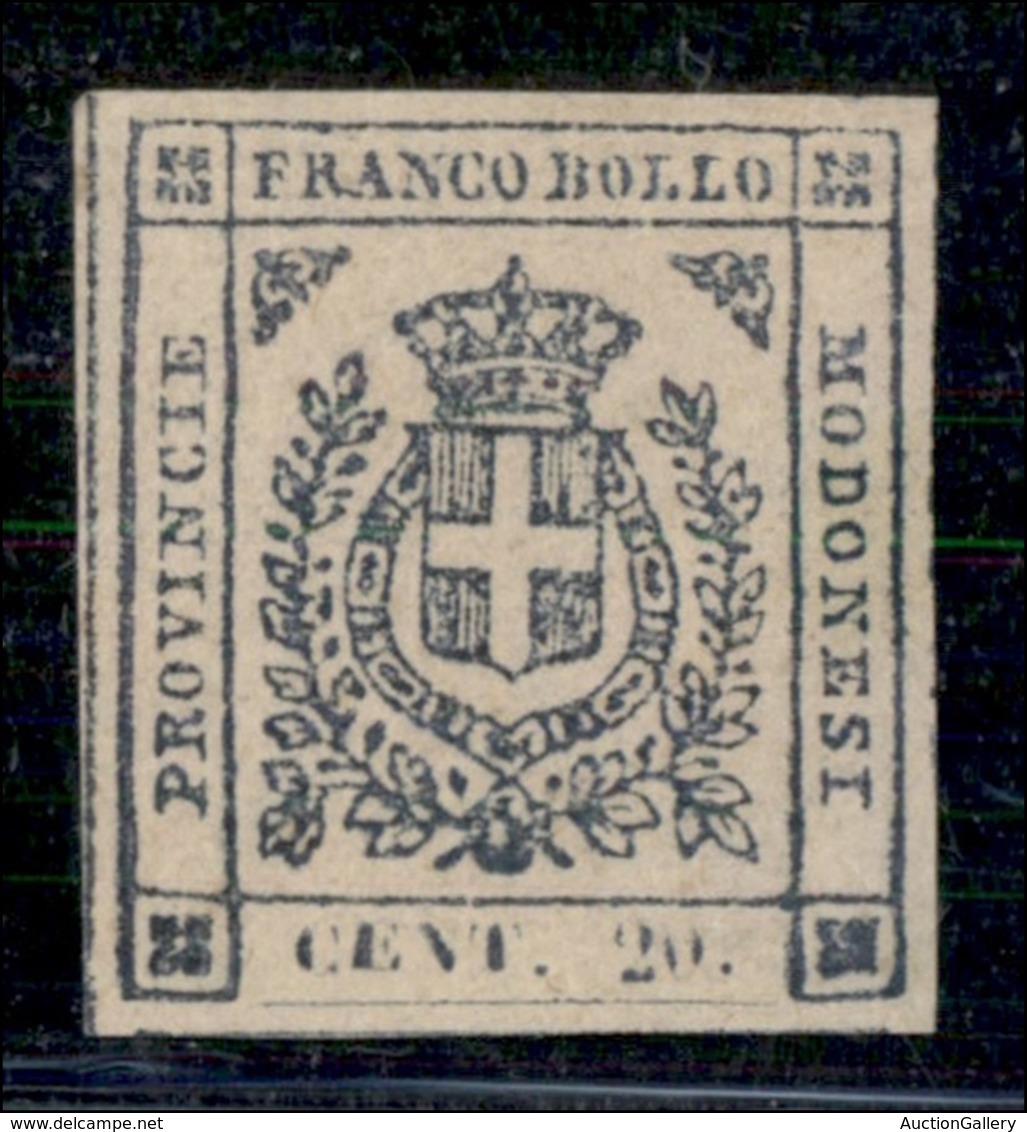 ANTICHI STATI ITALIANI - MODENA - 1859 - 20 Cent (15) - Ottimi Margini - Gomma Originale - Molto Bello - Cert. Sorani (5 - Autres & Non Classés