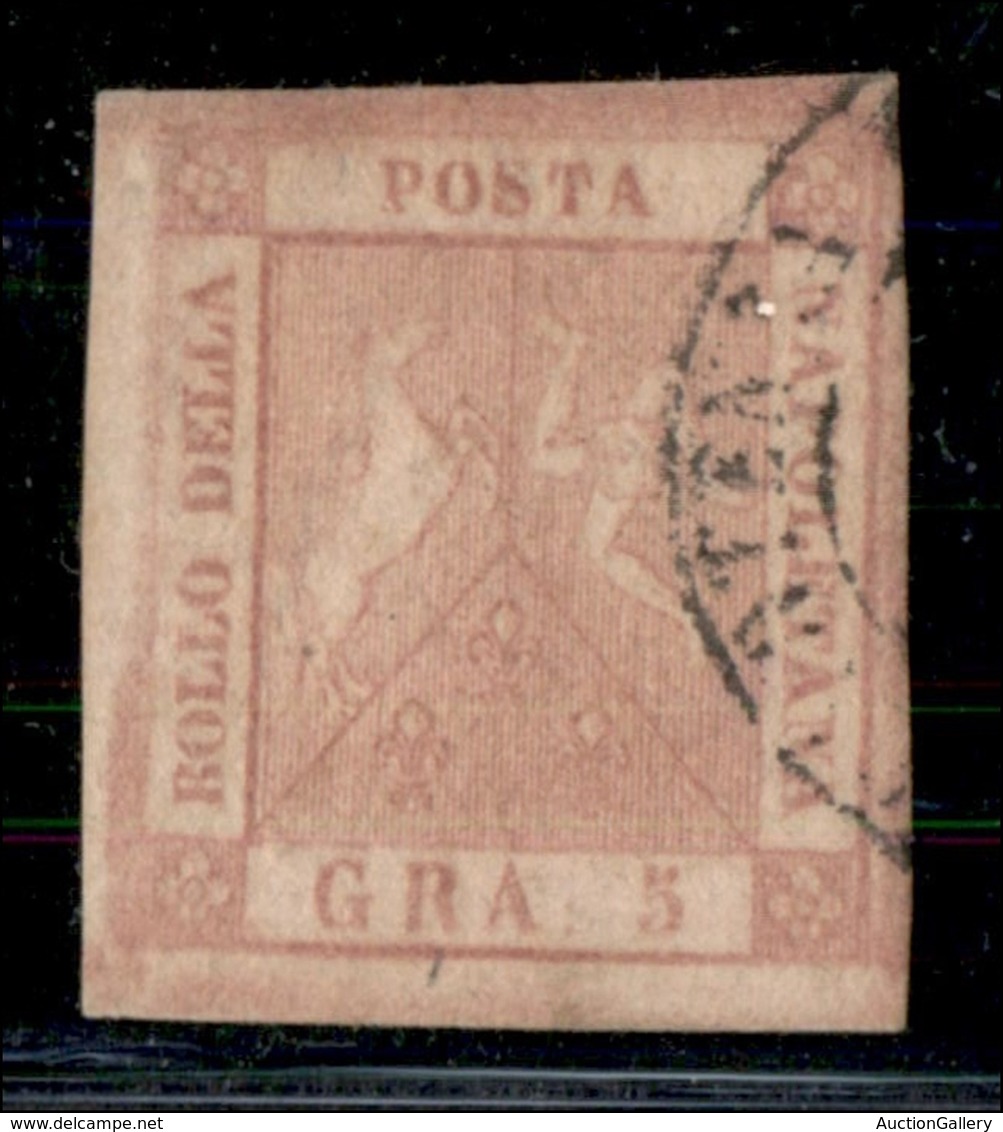 ANTICHI STATI ITALIANI - NAPOLI - 1859 - 5 Grana (9) Usato - Ottimi Margini - Leggero Annullamento Laterale - Molto Bell - Other & Unclassified