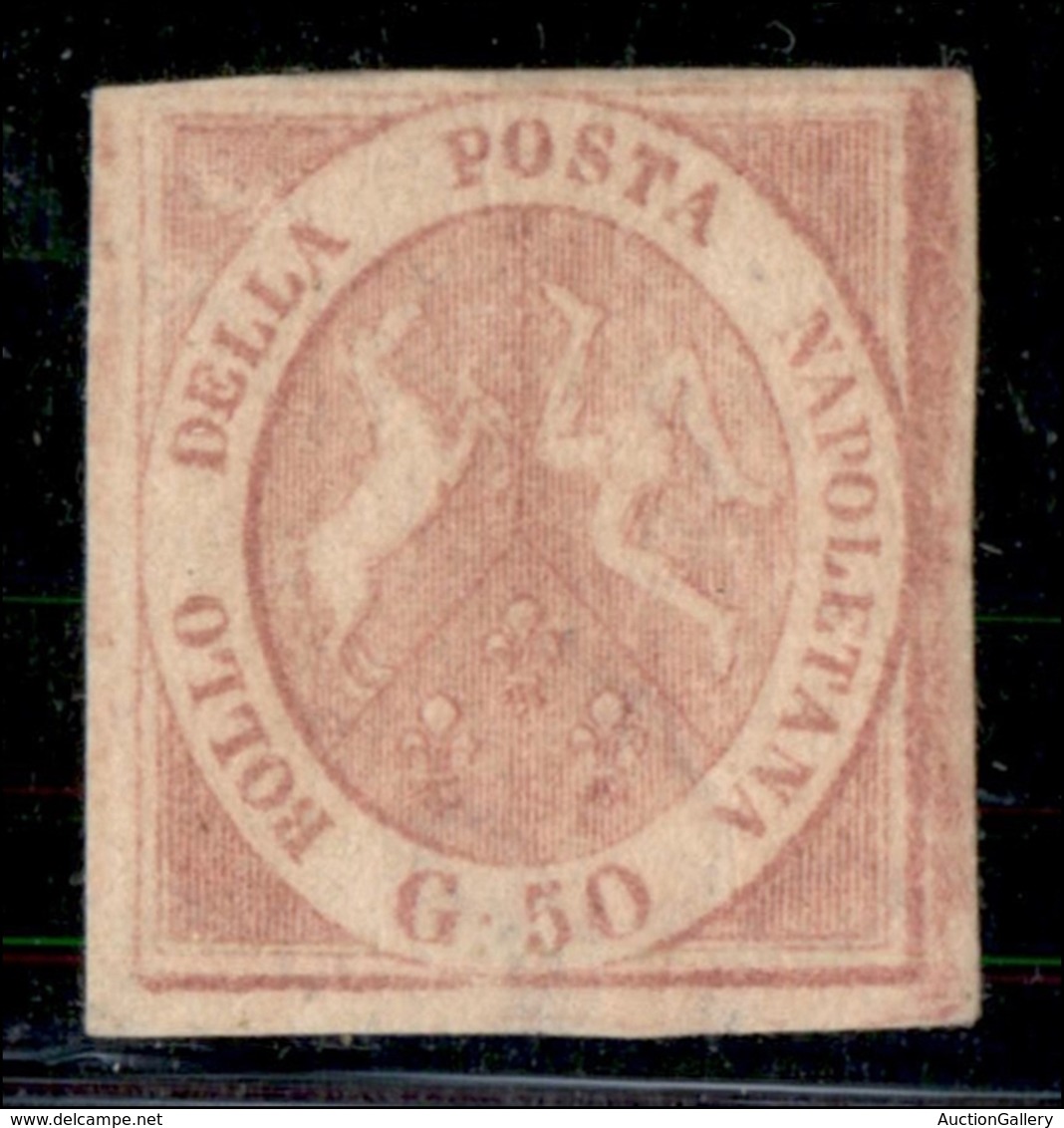 ANTICHI STATI ITALIANI - NAPOLI - 1858 - 50 Grana (14a) - Ottimi Margini - Gomma Originale - Molto Bello - G. Bolaffi (3 - Andere & Zonder Classificatie