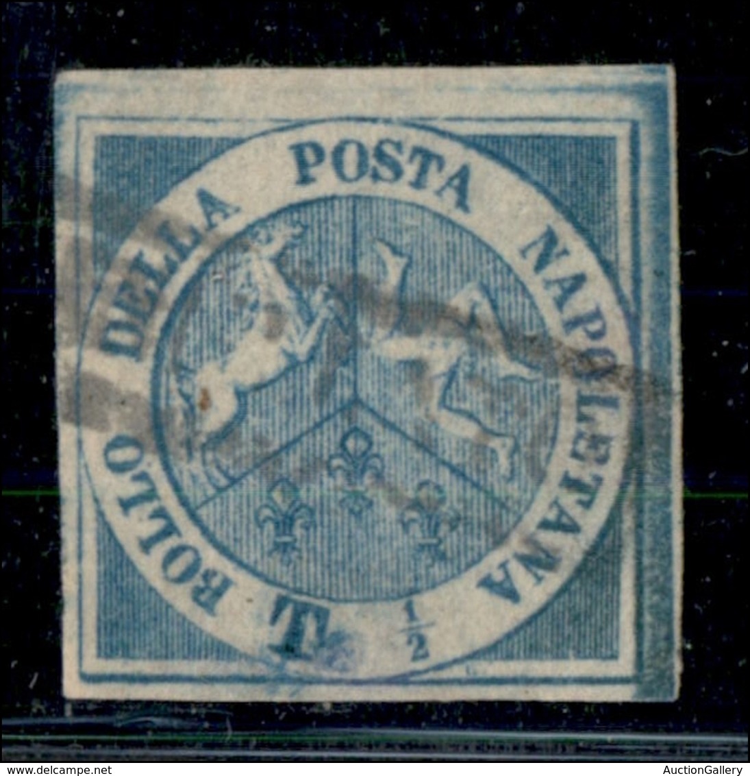 ANTICHI STATI ITALIANI - NAPOLI - 1860 - Dittatura - Trinacria - Mezzo Tornese (15) Usato - Annullo Leggero - Molto Bell - Other & Unclassified