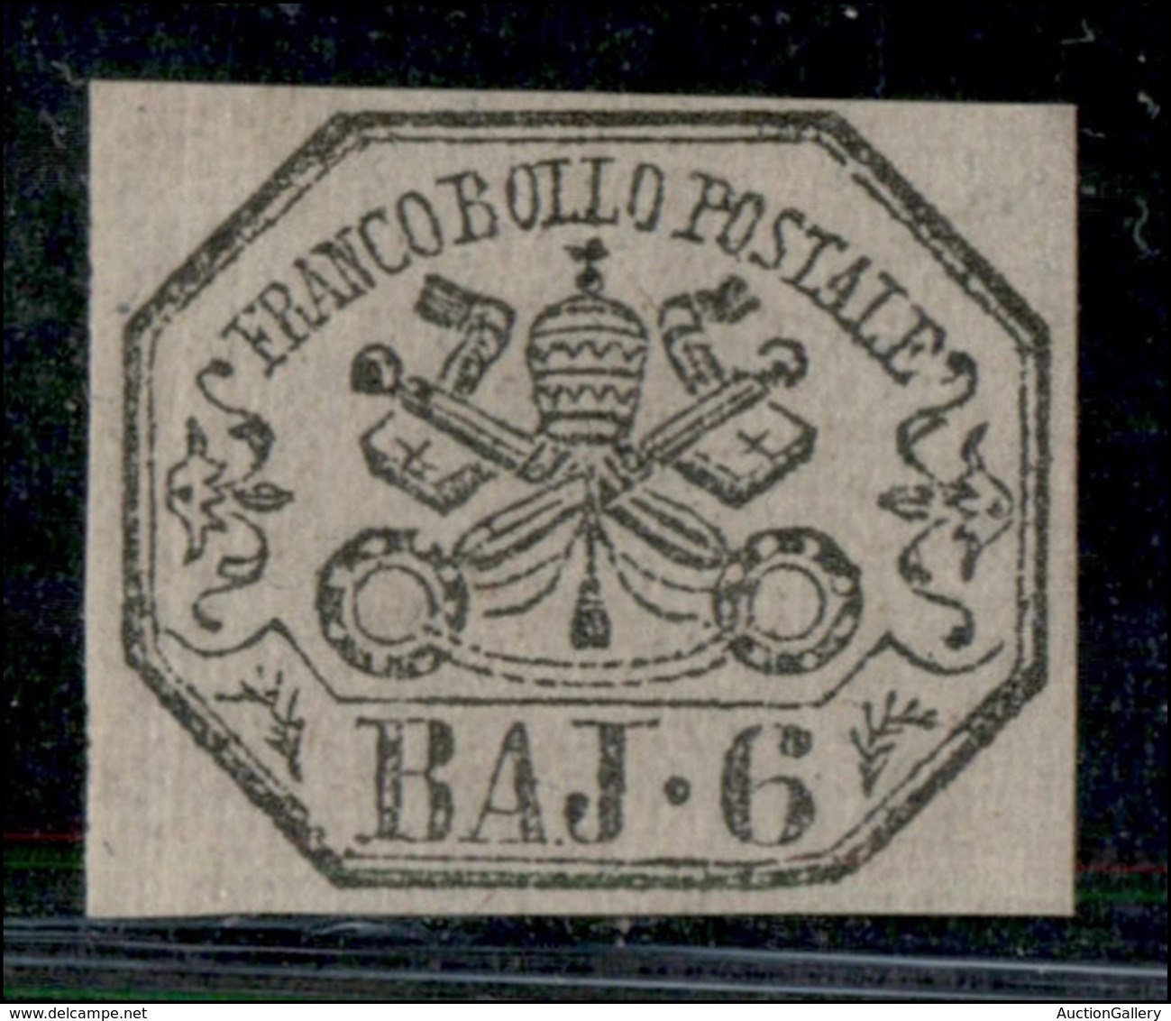 ANTICHI STATI ITALIANI - STATO PONTIFICIO - 1852 - 6 Bai (7a) - Nuovo Senza Gomma (875) - Other & Unclassified