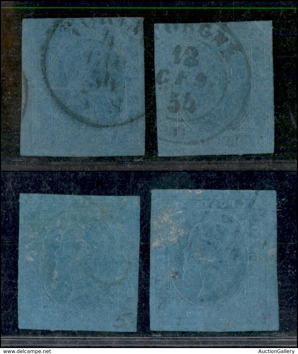 ANTICHI STATI ITALIANI - SARDEGNA - 1853 - 20 Cent (5) - Due Usati - Difetti - Da Esaminare (800) - Altri & Non Classificati