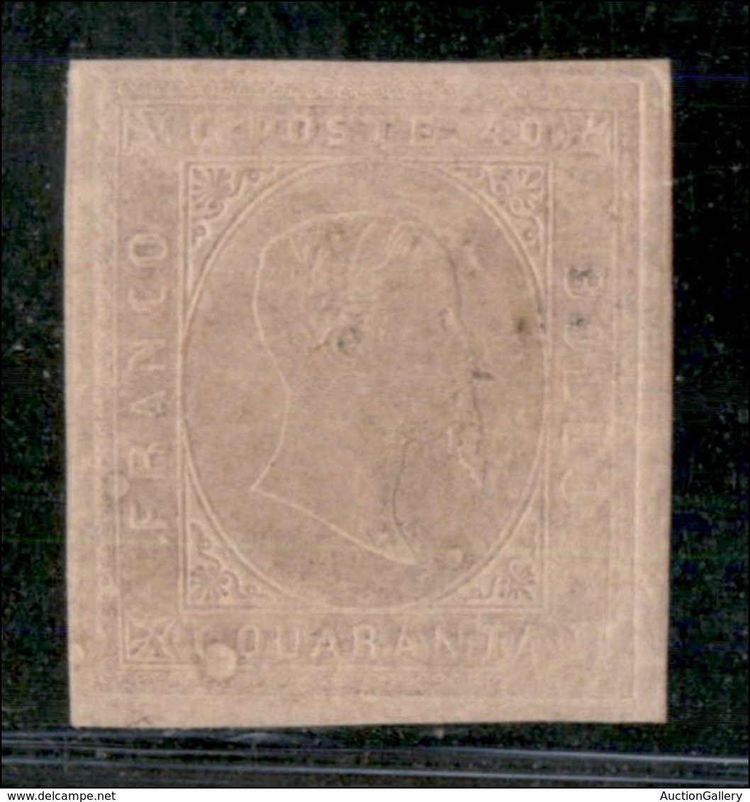 ANTICHI STATI ITALIANI - SARDEGNA - 1853 - 40 Cent (6) - Ottimi Margini Regolari - Gomma Originale - Molto Bello E Raro  - Other & Unclassified