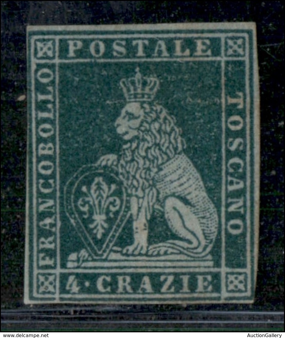 ANTICHI STATI ITALIANI - TOSCANA - 1851 - 4 Crazie (6) Nuovo Senza Gomma - Appena Corto A Sinistra (4.500) - Other & Unclassified