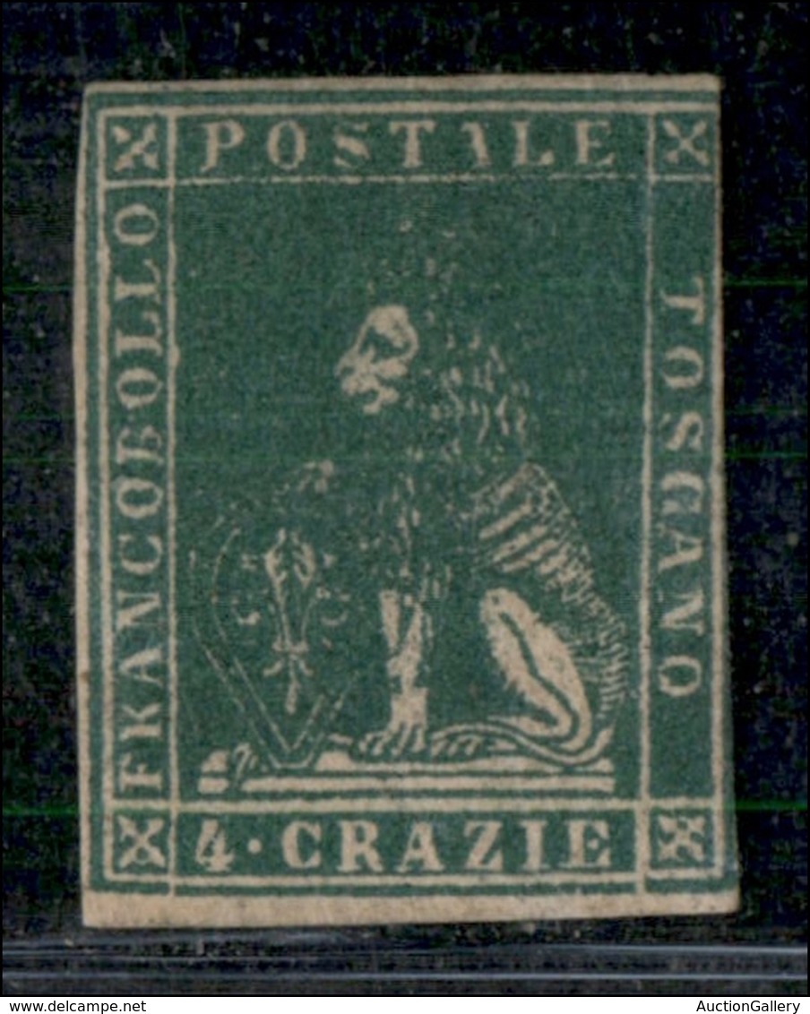ANTICHI STATI ITALIANI - TOSCANA - 1857 - 4 Crazie (14) - Nuovo Senza Gomma - Corto A Destra (5.000) - Other & Unclassified