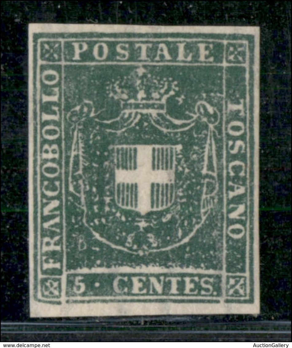 ANTICHI STATI ITALIANI - TOSCANA - 1860 - 5 Cent (18) Nuovo Senza Gomma - Ottimi Margini - Molto Bello - Diena (8.750) - Autres & Non Classés