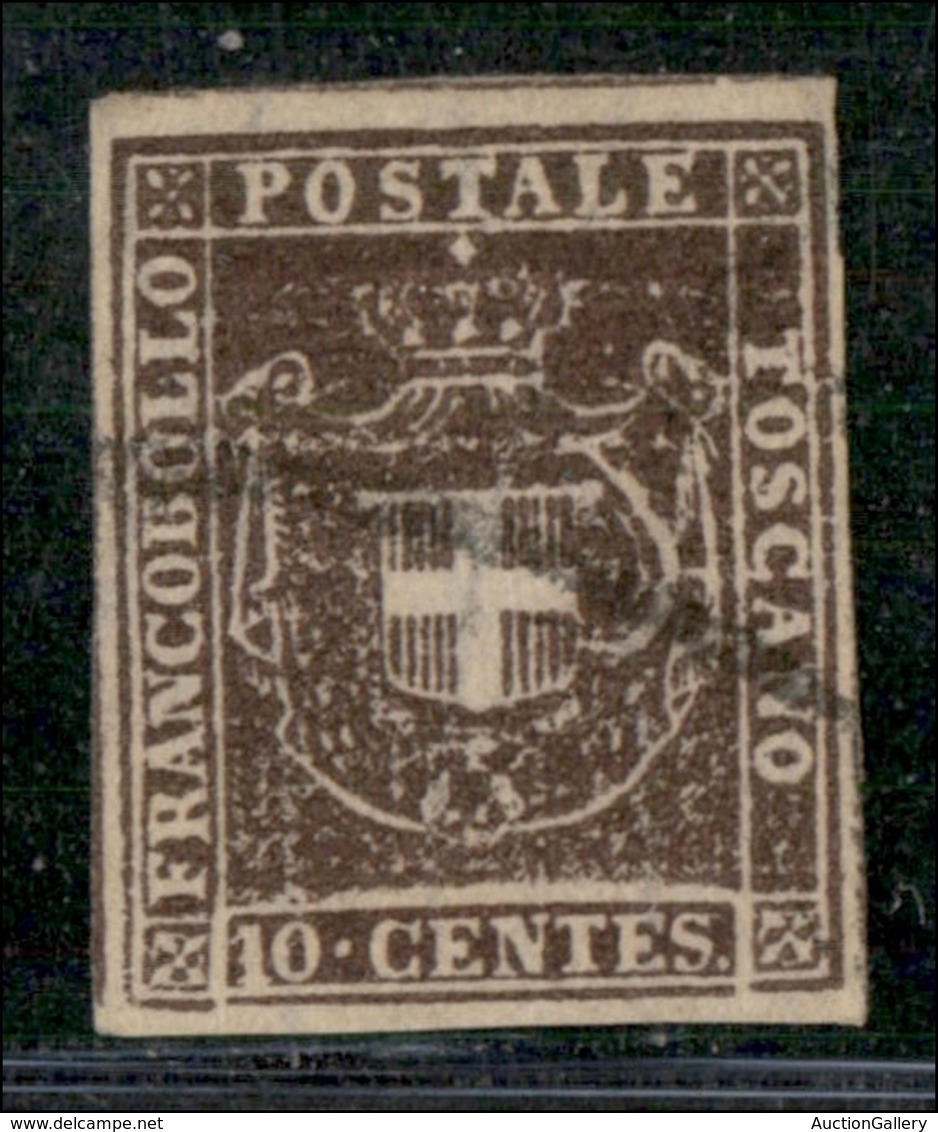 ANTICHI STATI ITALIANI - TOSCANA - 1860 - 10 Cent (19) Usato - Grandi Margini - Molto Bello (120) - Altri & Non Classificati