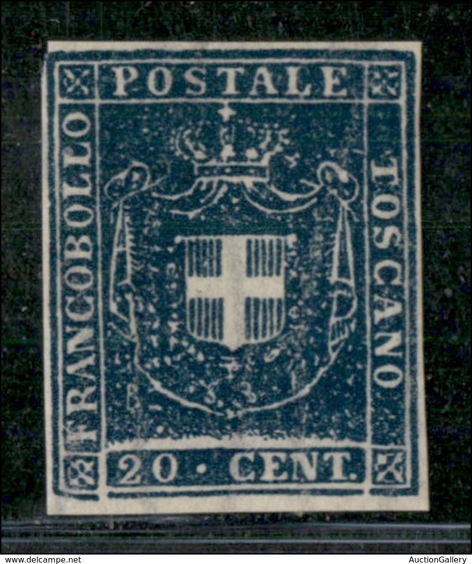 ANTICHI STATI ITALIANI - TOSCANA - 1860 - 20 Cent (20) Nuovo Senza Gomma - Ottimi Margini - Diena (7.500) - Andere & Zonder Classificatie