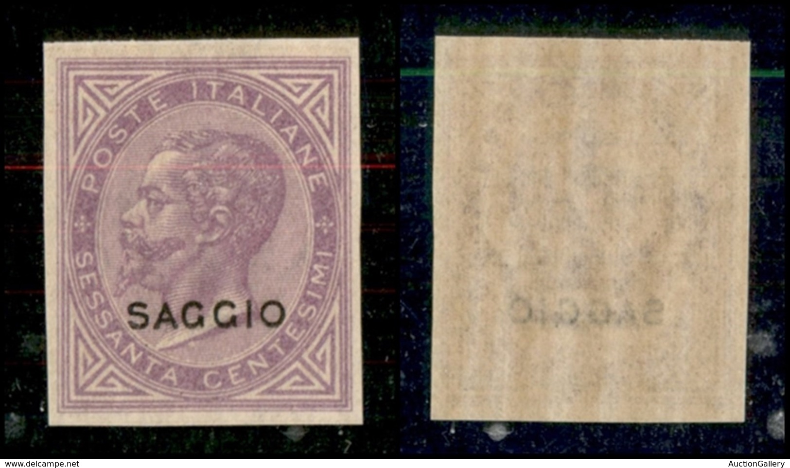 REGNO - 1863 - Saggi - 60 Cent De La Rue (L21) Non Dentellato - Nuovo Con Gomma - Leggerissima Traccia Di Linguella - Mo - Altri & Non Classificati