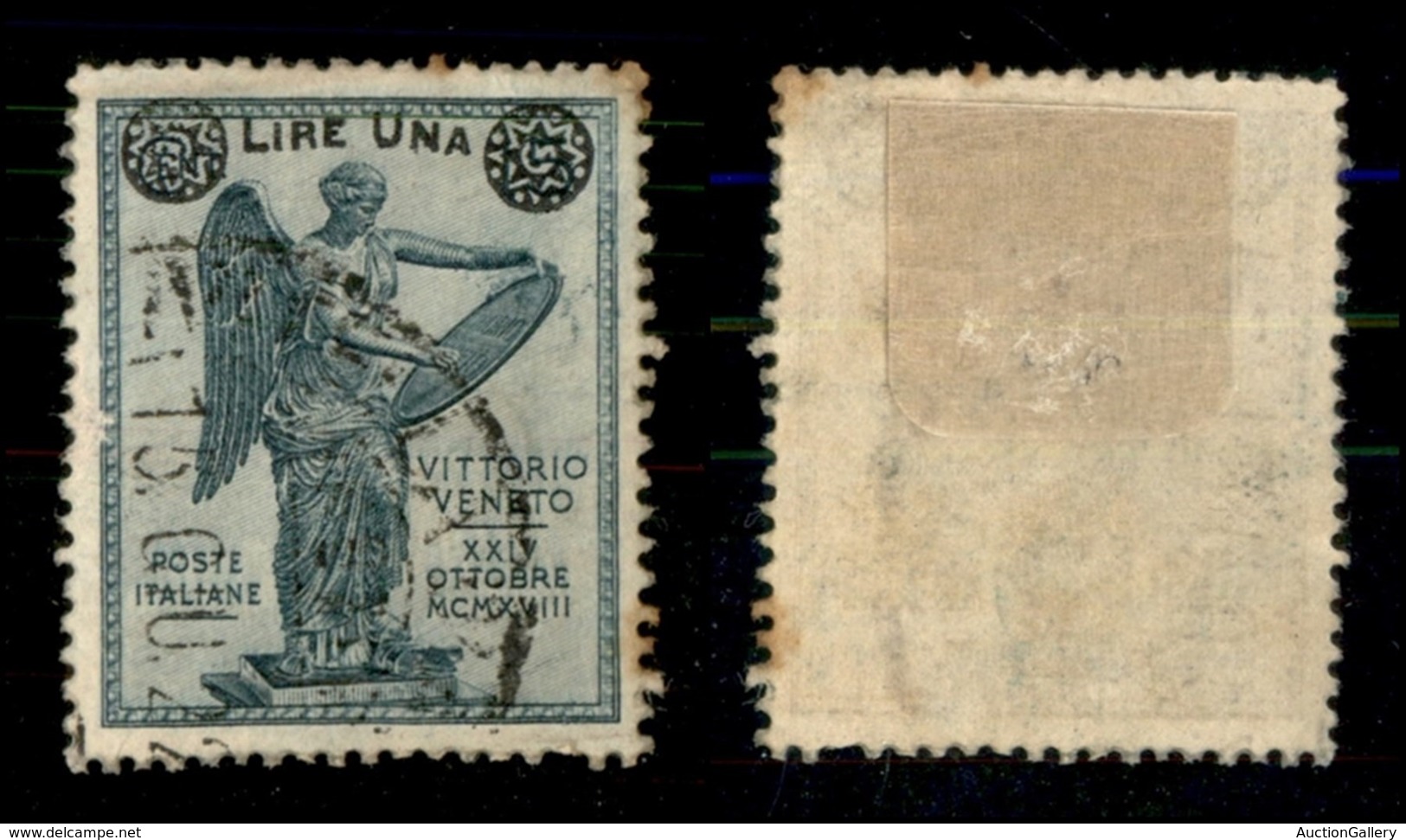 REGNO - 1924 - 1 Lira Su 5 Cent (158) Usato (500) - Autres & Non Classés