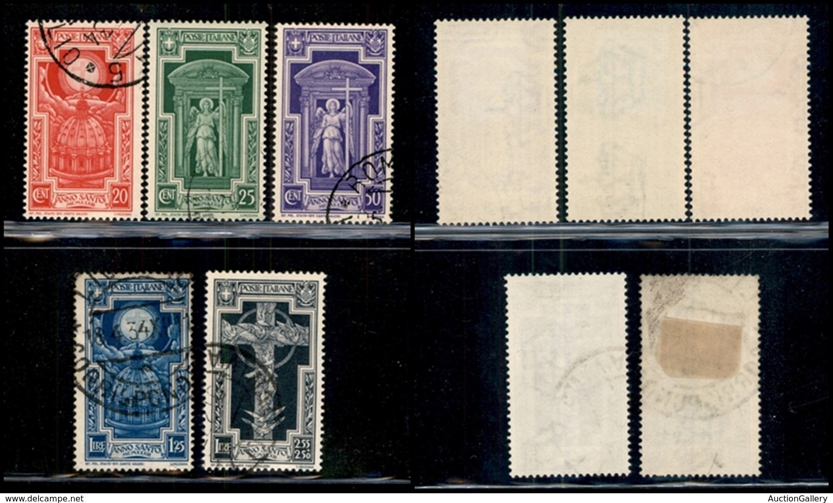 REGNO - 1933 - Anno Santo (345/349) - Serie Completa Usata (350) - Sonstige & Ohne Zuordnung