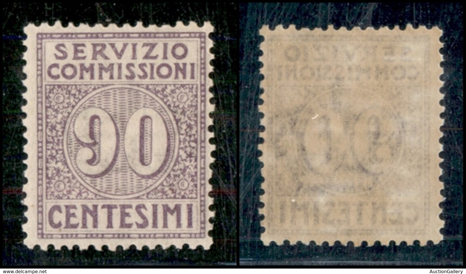 REGNO - Servizio Commissioni - 1913 - 90 Cent (3) - Gomma Integra (275) - Autres & Non Classés